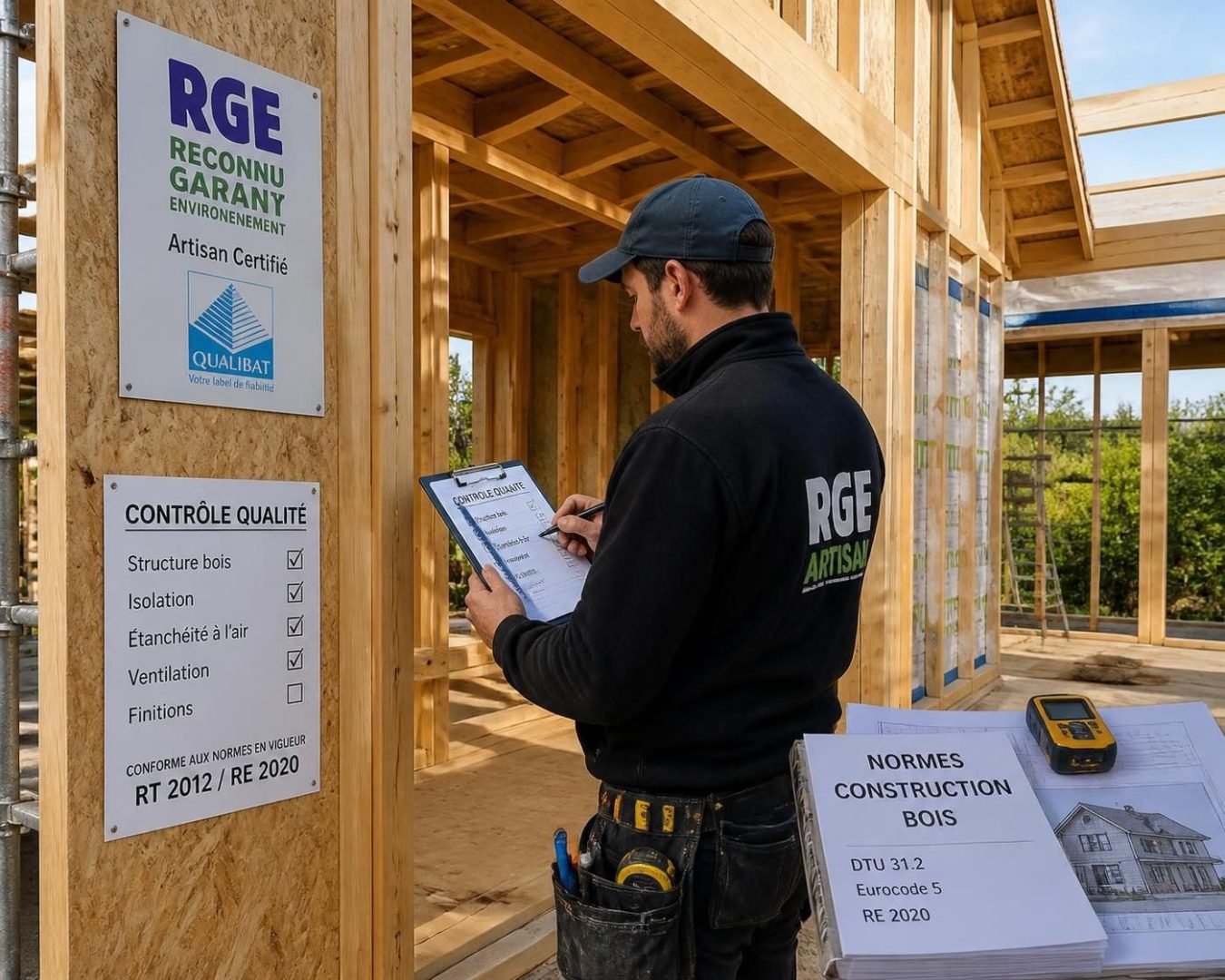 découvrez comment contrôler si un artisan respecte les dtu spécifiques aux maisons à ossature bois pour garantir la qualité et la conformité de votre construction.