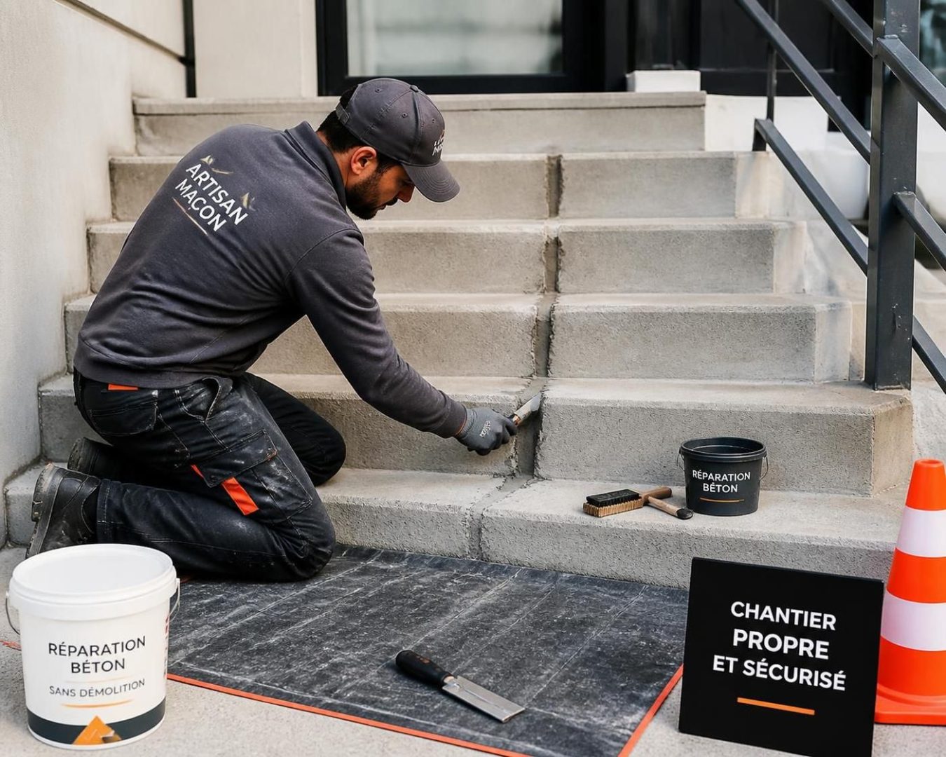 découvrez comment trouver un artisan qualifié pour réparer un escalier en béton fissuré sans avoir à démolir, en suivant nos conseils pratiques et astuces efficaces.