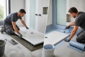 découvrez s'il est nécessaire de faire appel à des artisans différents pour installer un receveur extra-plat et réaliser la reprise d'étanchéité, afin d'assurer un travail de qualité et durable.