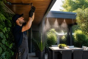 découvrez si confier l'installation d'un système de brumisation de terrasse à un plombier est une solution sûre et efficace, et quels sont les risques éventuels à considérer.