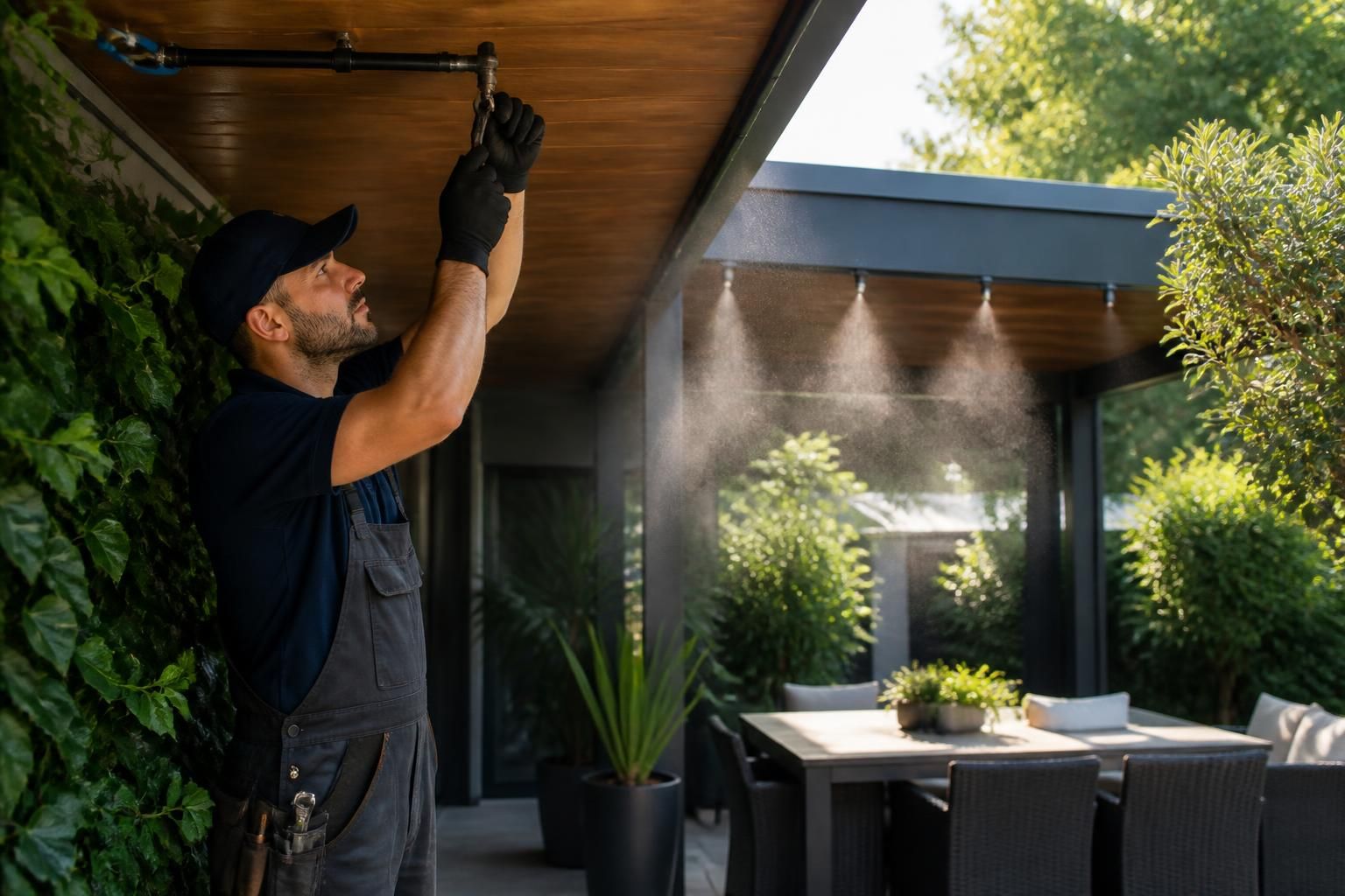 découvrez si confier l'installation d'un système de brumisation de terrasse à un plombier est une solution sûre et efficace, et quels sont les risques éventuels à considérer.