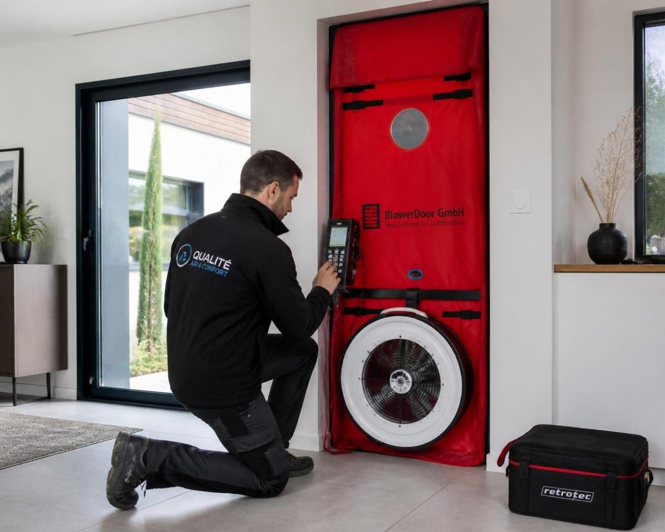 découvrez si vous pouvez demander un test d'infiltrométrie à un artisan après des travaux de menuiseries pour vérifier l'étanchéité à l'air et assurer la qualité de vos installations.