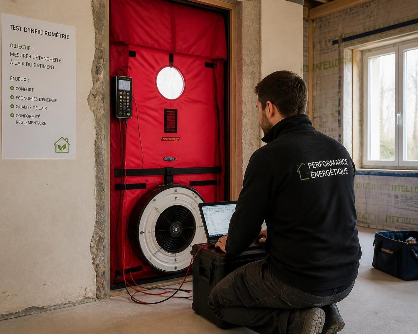 découvrez si vous pouvez demander un test d'infiltrométrie à un artisan après des travaux de menuiseries pour garantir l'étanchéité et la qualité de vos installations.
