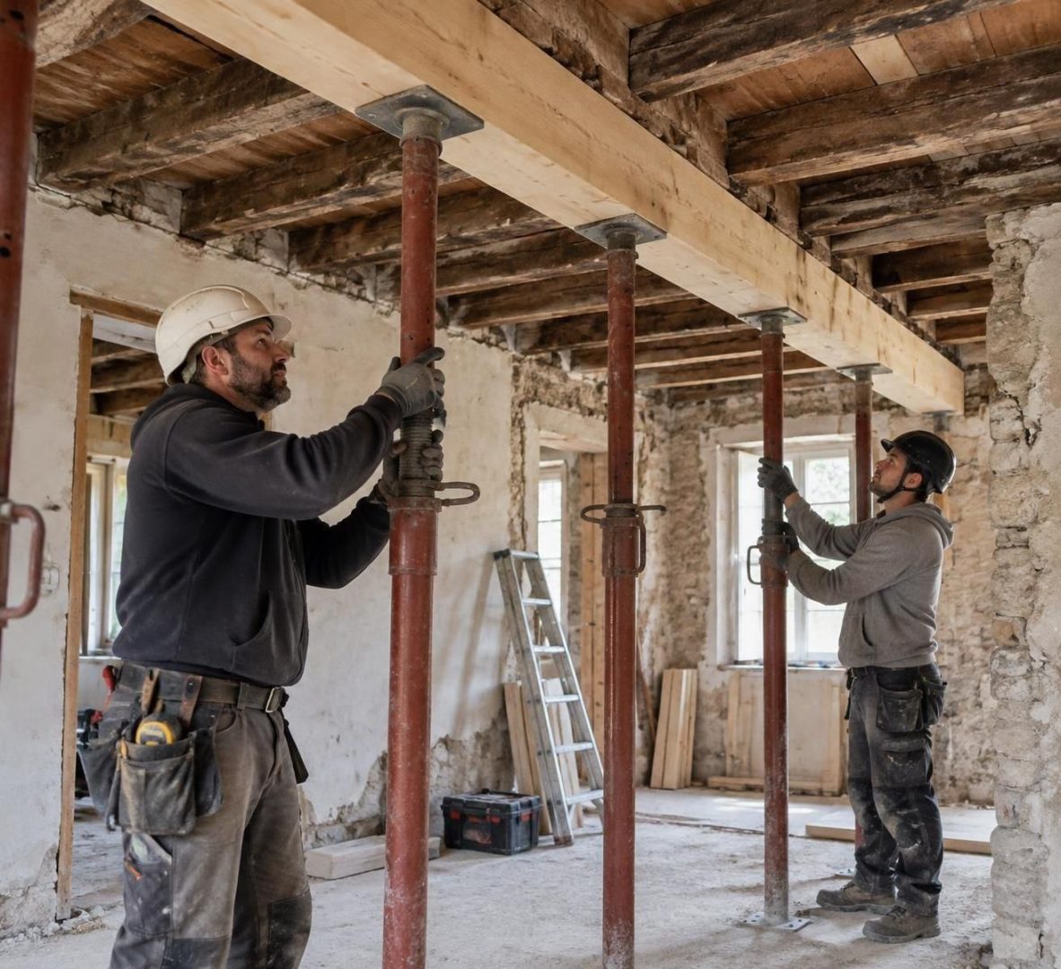 découvrez si un charpentier peut remplacer seul une poutre porteuse vermoulue et pourquoi une évaluation structurelle et un étaiement adaptés sont indispensables.